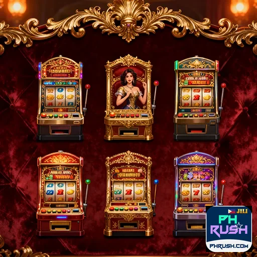 A variety of casino games available at Phrush, including live dealer and exclusive PH games. - phrush